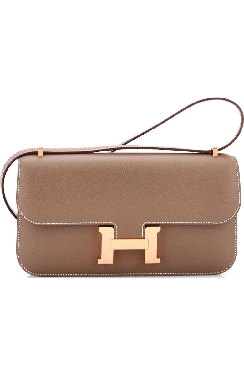 Pre-Owned Hermes Constance Elan NM Bag Epsom 25, Main, color, Etoupe
