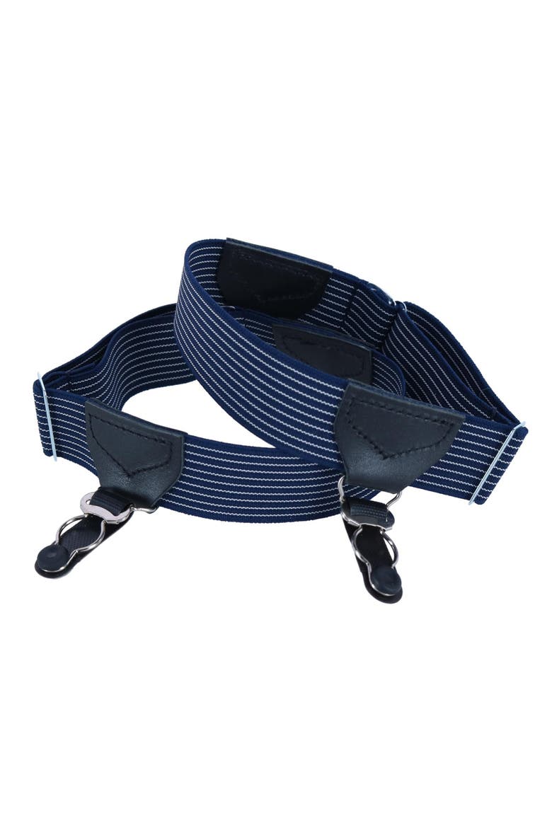 Sutton Double Grip Sock Garters, Alternate, color, Navy