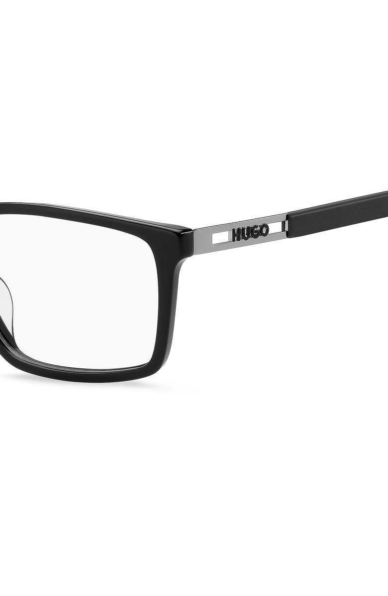 HUGO 55mm Rectangular Optical Glasses, Alternate, color, 