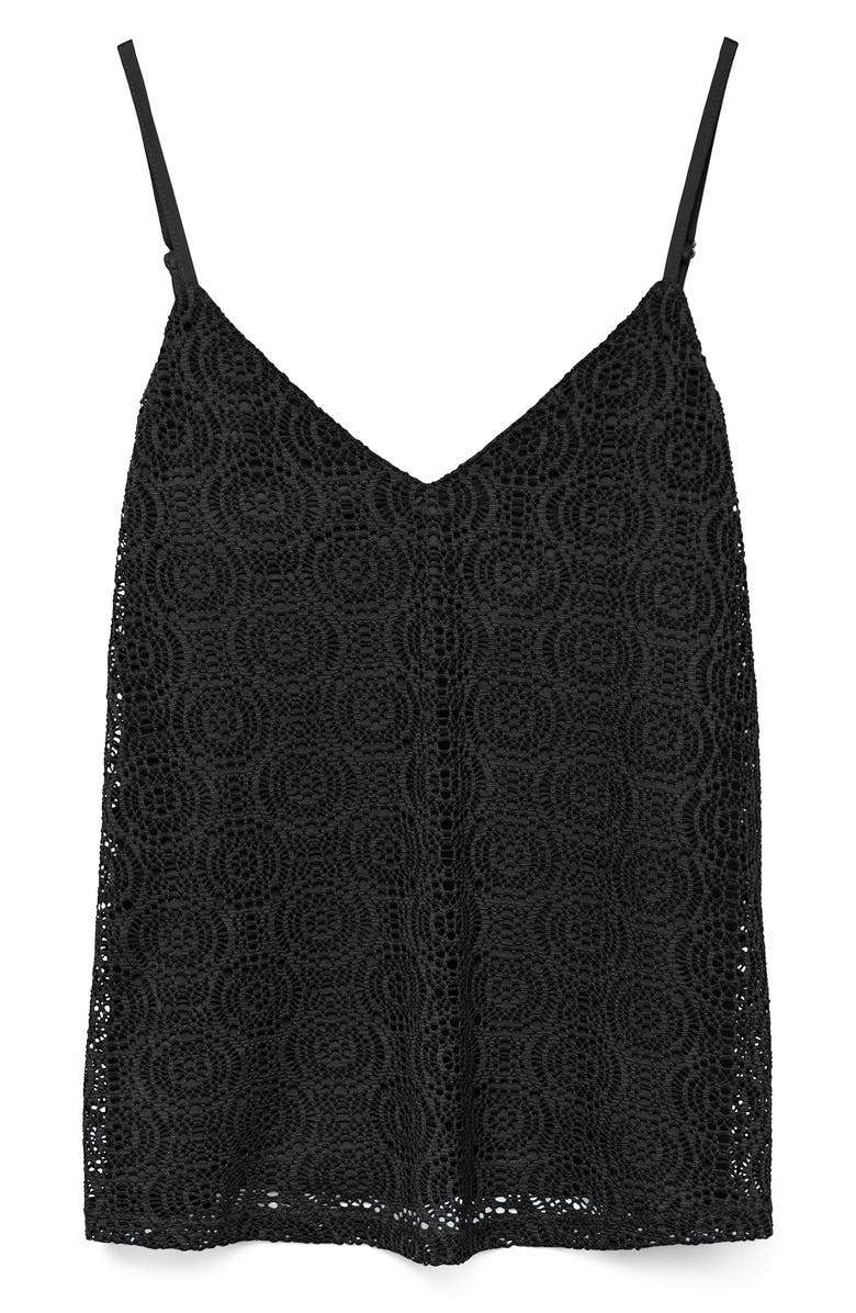 VERO MODA Maya V-Neck Singlet Top, Alternate, color, Black