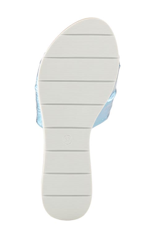 Spring Step Lavona Slide Sandal In Blue