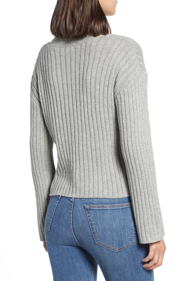 Leith Rib Knit Cardigan, Alternate, color,