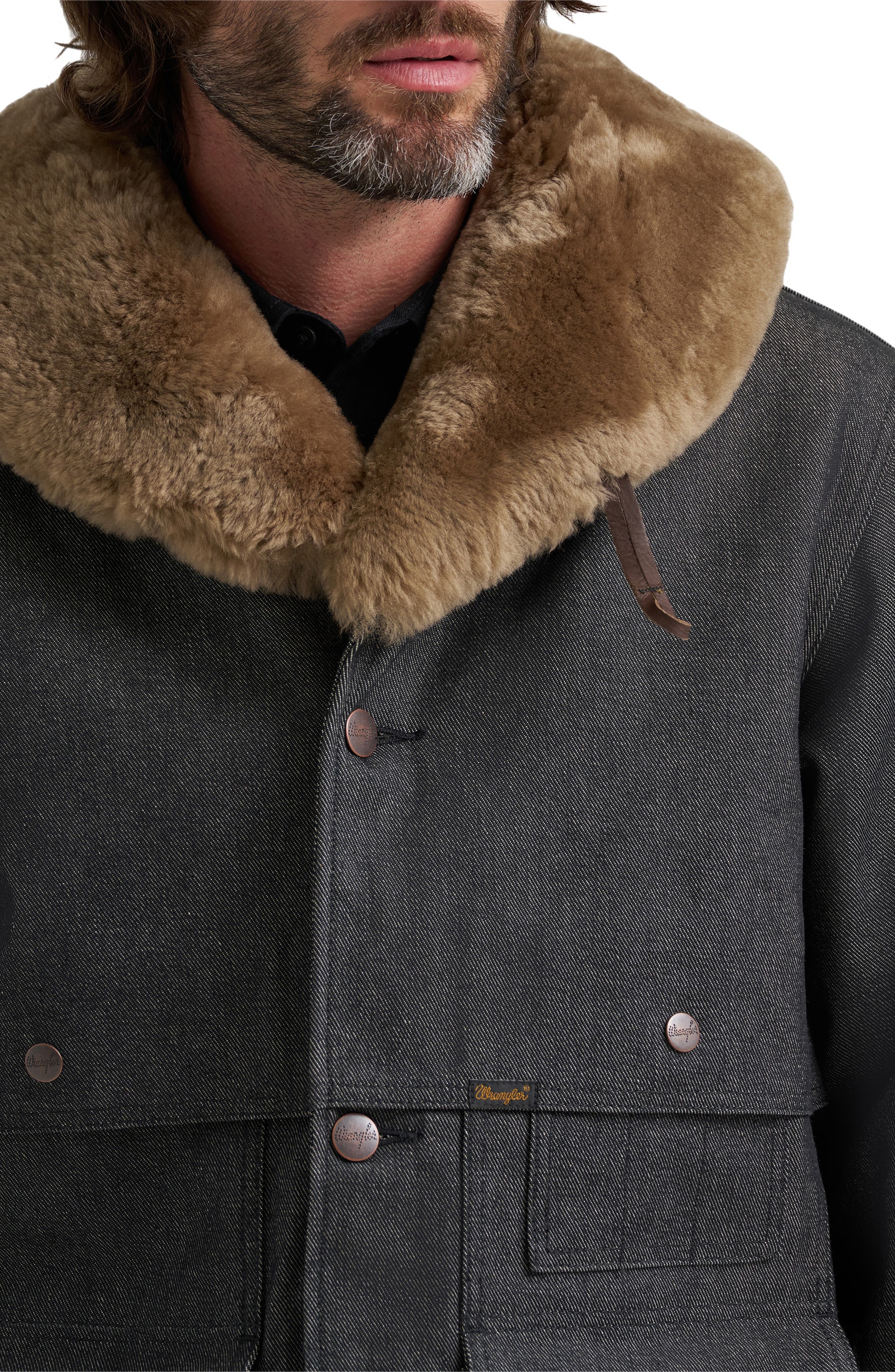 Wrangler Filson X Wrangler Genuine Shearling Collar Packer Jacket — фото 7
