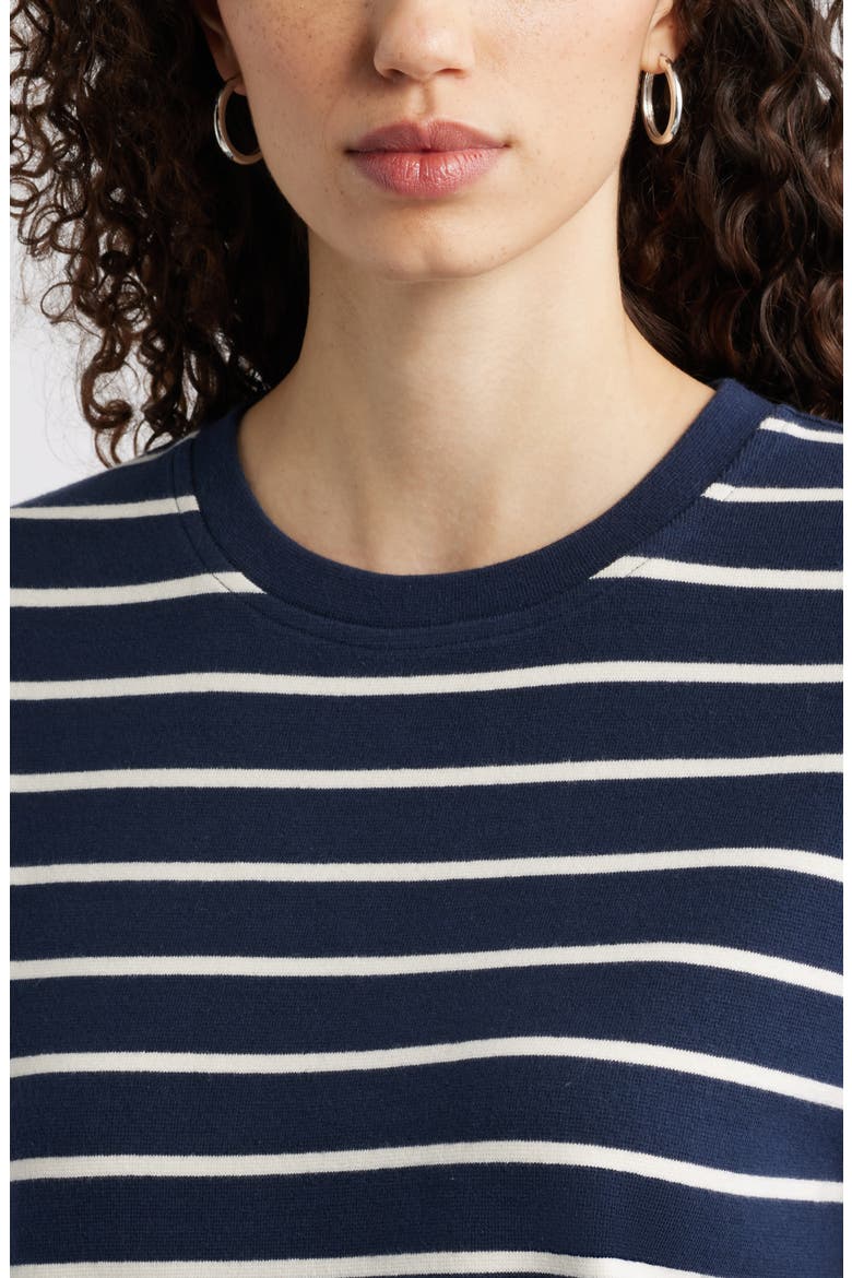 Stripe Pullover Sweatshirt, Alternate, color, NAVY STILL IVORY GENTRY STRIPE