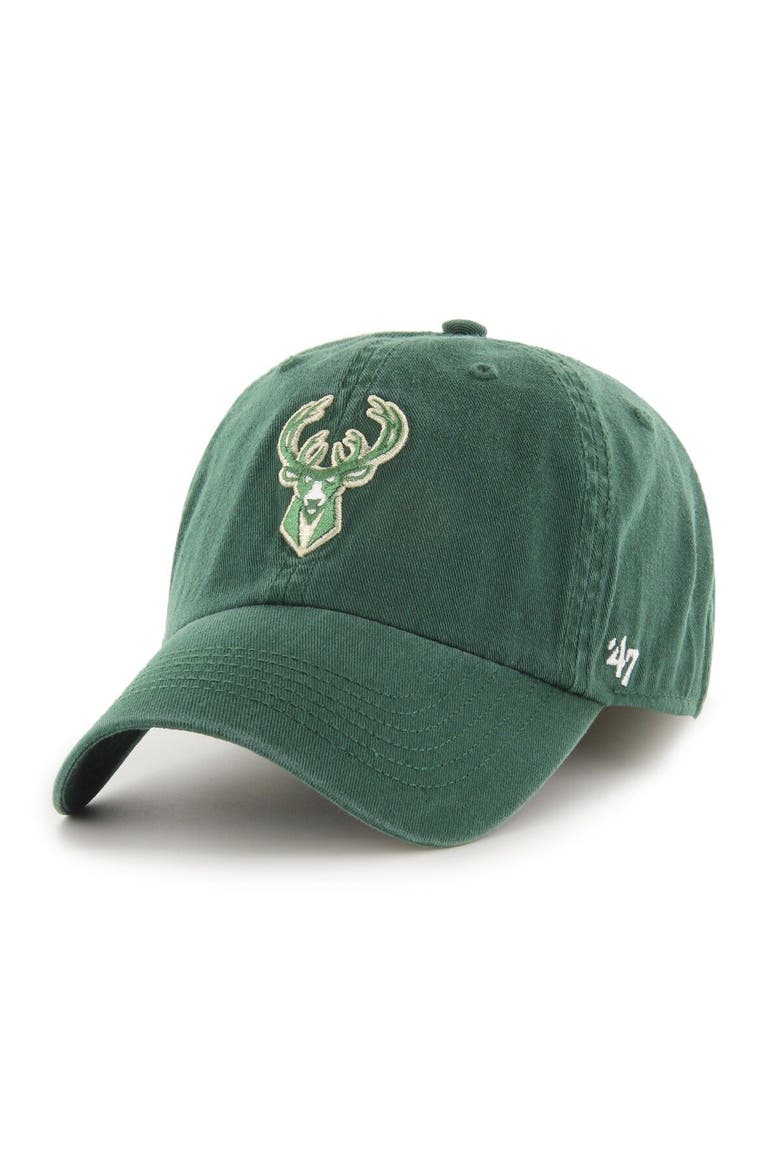 Men's '47 Hunter Green Milwaukee Bucks  Classic Franchise Fitted Hat, Main, color, Hunter Green