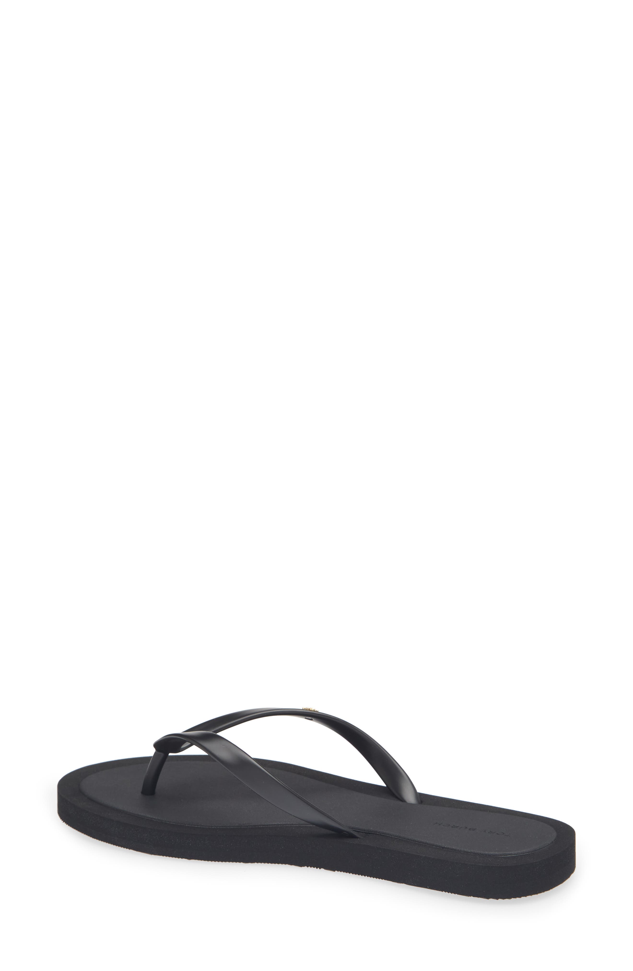 Tory Burch Kira Flip Flop, Alternate, color, Perfect Black / Gold