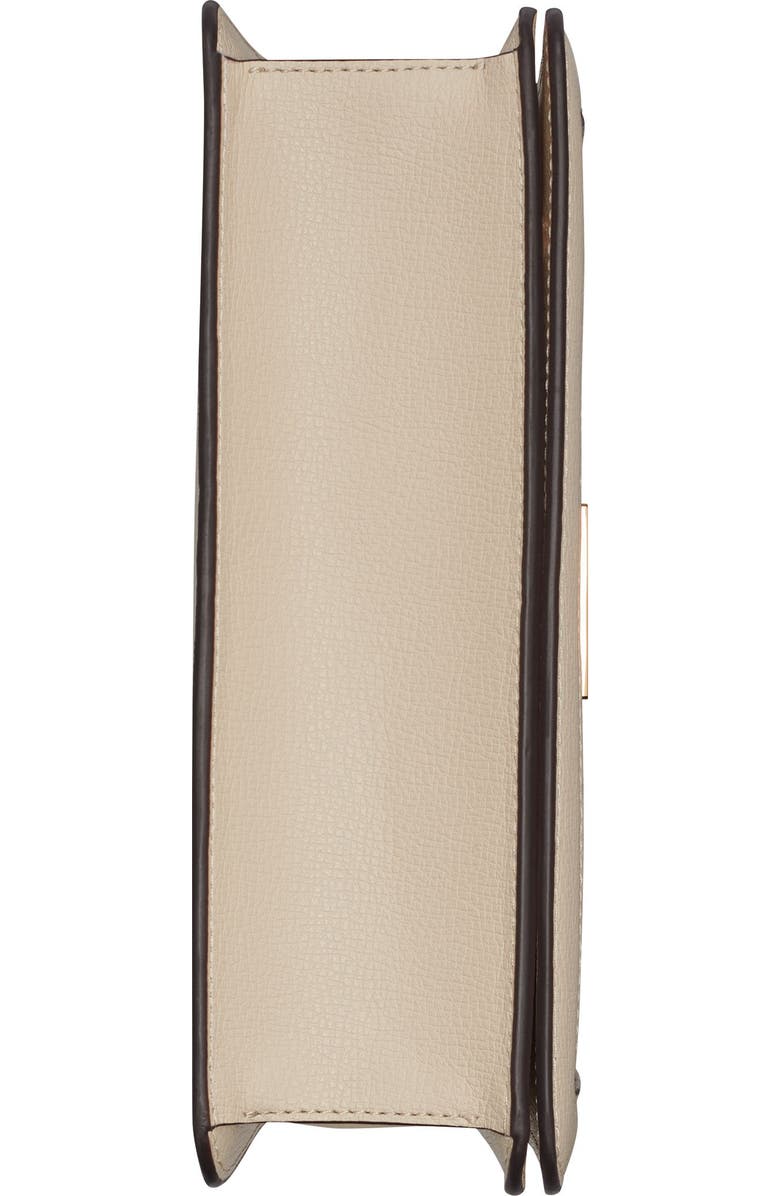 KARL LAGERFELD PARIS Simone Raffia+Scarf Satchel, Alternate, color, Neutral