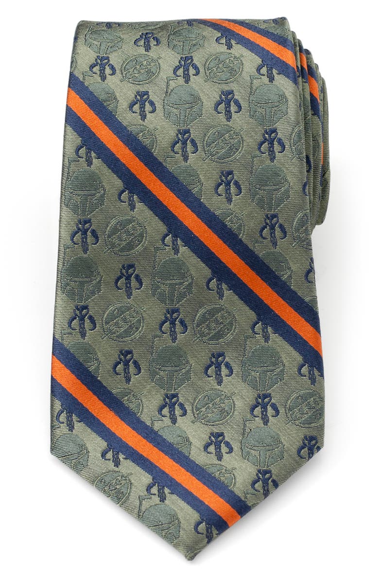 Cufflinks, Inc. Boba Fett Silk Blend Tie, Main, color, Green
