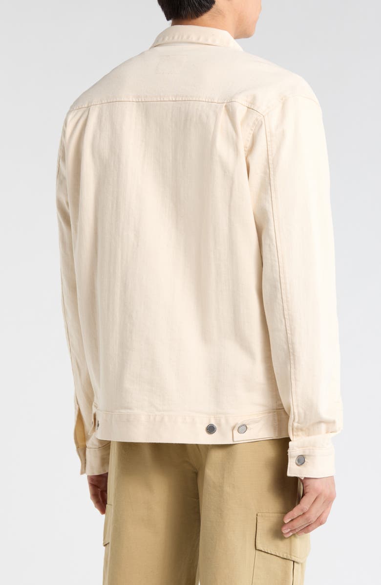 AG Sid Work Trucker Jacket, Alternate, color, Ecru Dunes