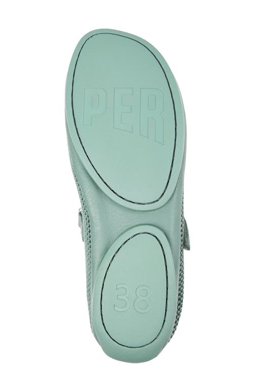 Camper Right Nina Ballerina Shoes In Medium Green