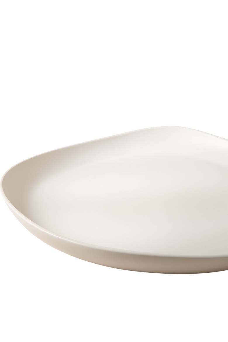 Dadasi Round Serving Platter, Alternate, color, Matte White
