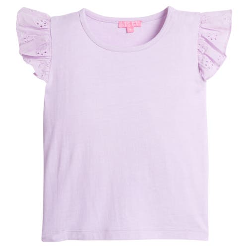 Bisby Kids' Knit Eyelet Tank In Lilac
