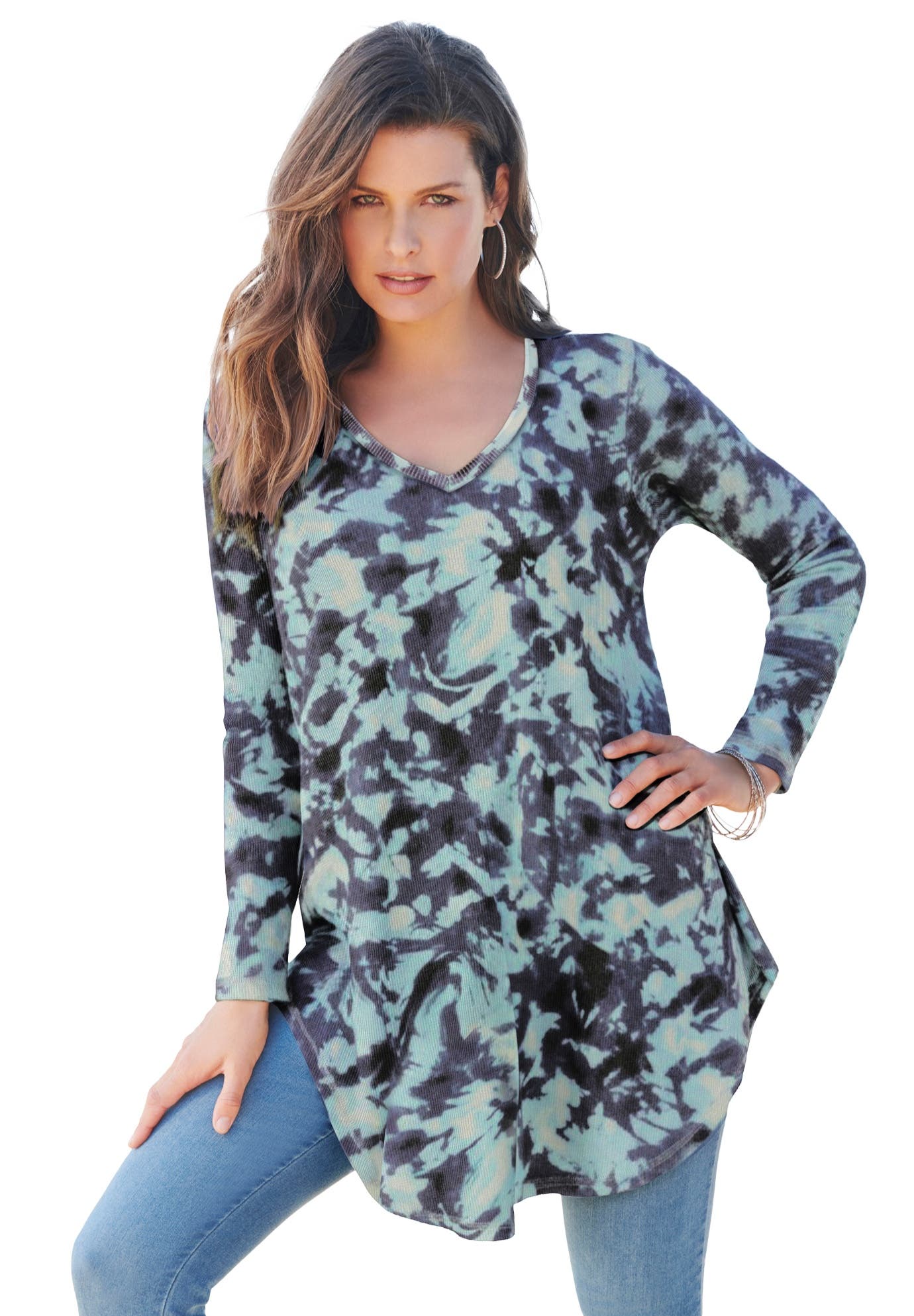 BLACK ABSTRACT TIE DYE