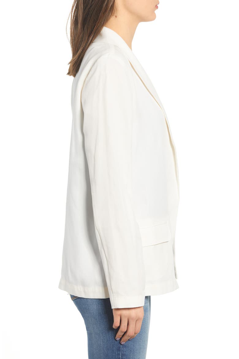 Shawl Collar Blazer, Alternate, color, IVORY EGRET