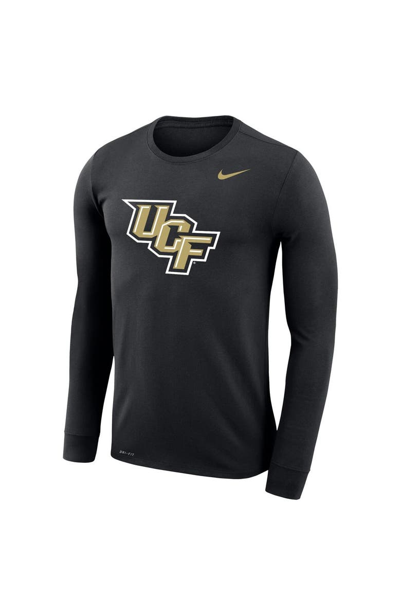 Nike Men's Nike Black UCF Knights School Logo Legend Performance Long Sleeve T-Shirt, Alternate, color,