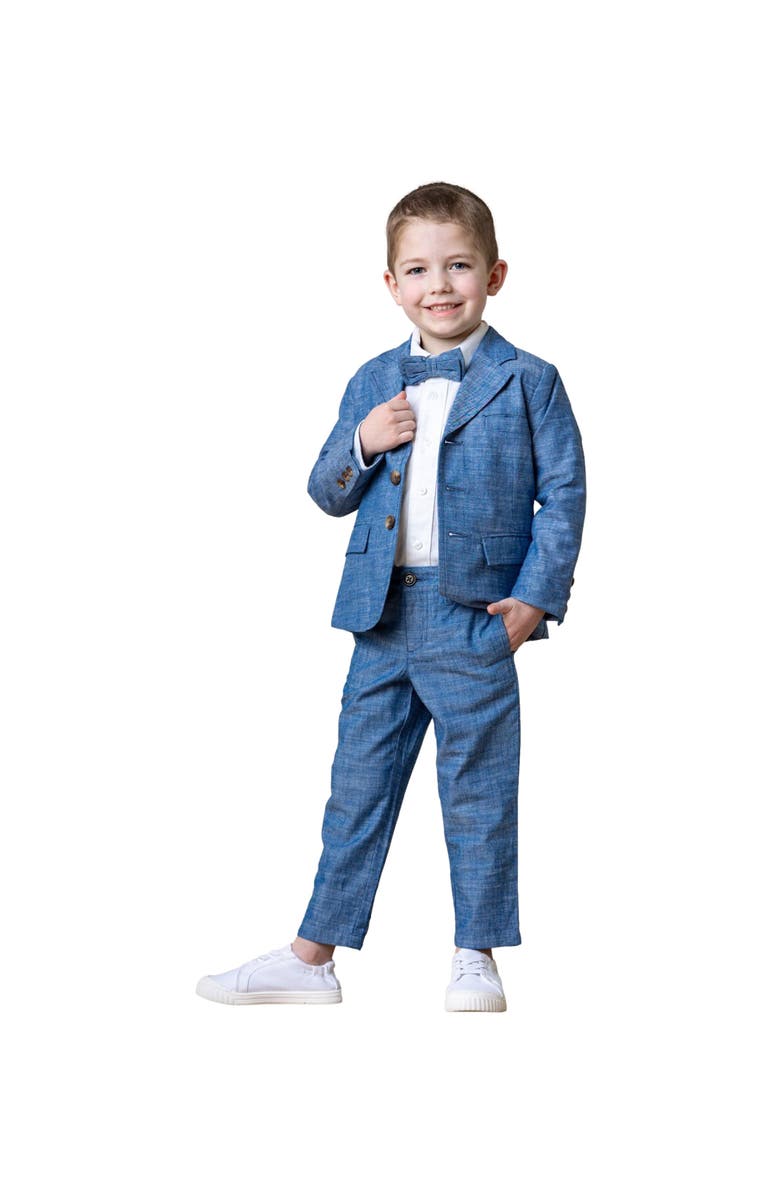 Hope & Henry Boys' Organic Chambray Suit Jacket, Toddler, Alternate, color, 