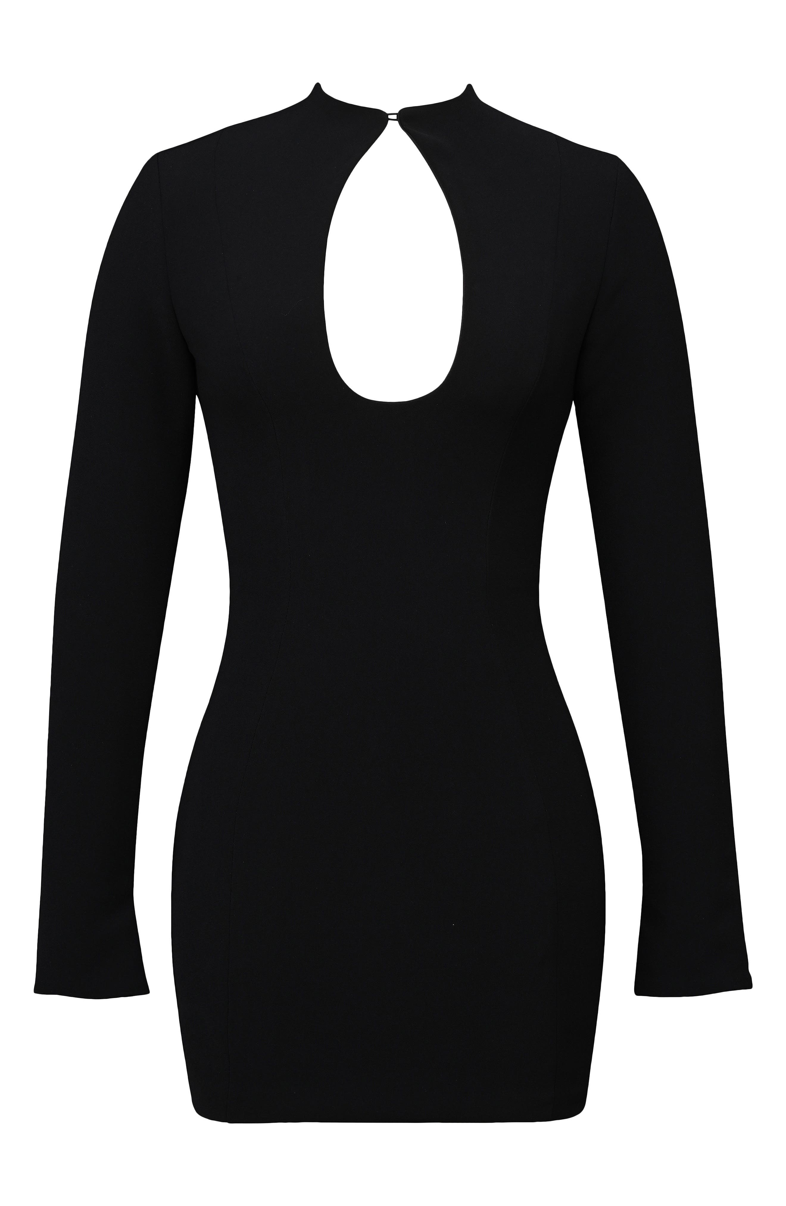 black long sleeve keyhole dress ASOS DESIGN long sleeve heart trim maxi dress with keyhole cut out in black