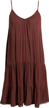 Nordstrom Tiered Crinkle Cover-Up Dress