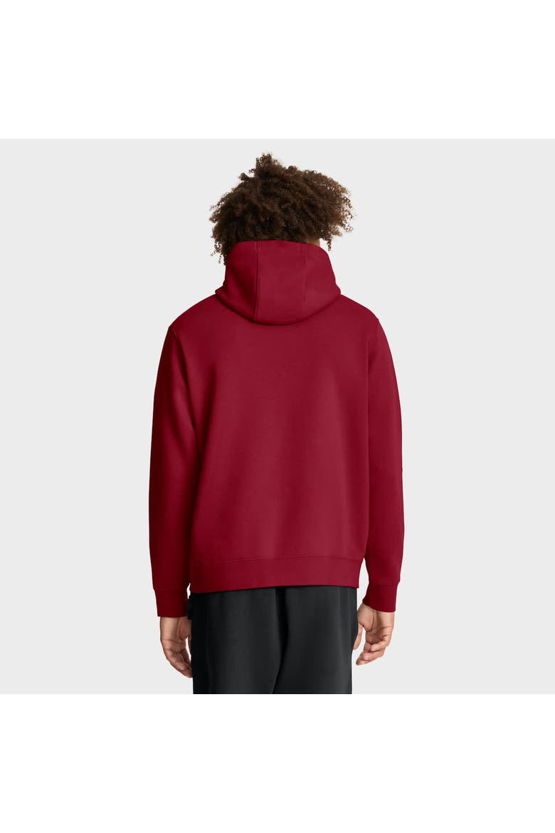 Men's Nike Crimson Alabama Crimson Tide Club Fleece Arch Pullover Hoodie, Alternate, color, Crimson