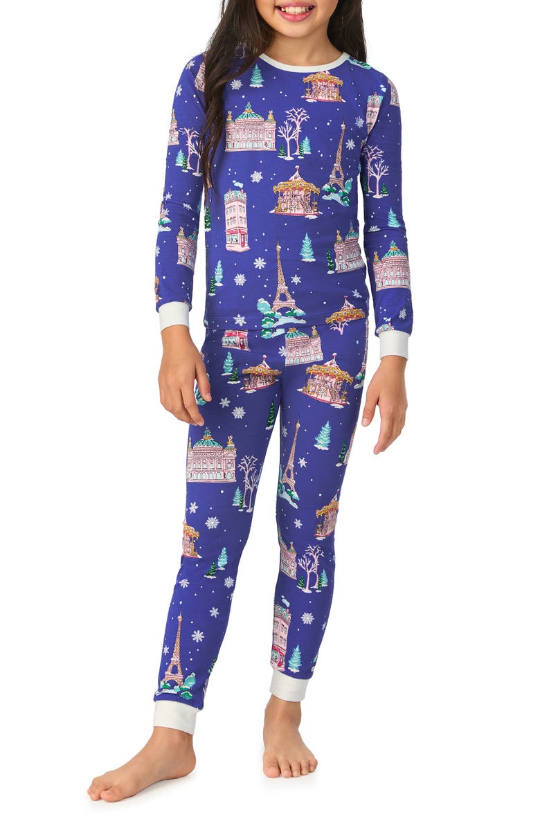 BedHead Pajamas Kids' Festive Print Fitted Two-Piece Pajamas, Alternate, color, 