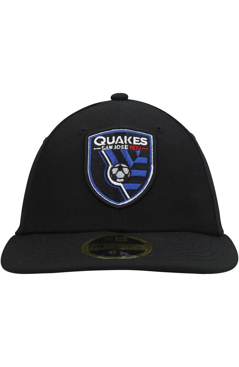New Era Men's New Era Black San Jose Earthquakes Primary Logo Low Profile 59FIFTY Fitted Hat, Alternate, color, Black