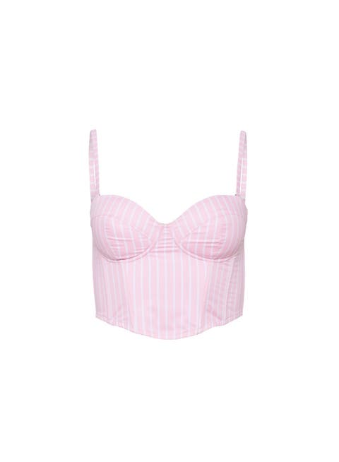 Hampton Poplin Cropped Bustier