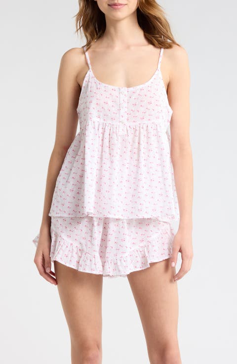 Swiss Dot Short Pajamas