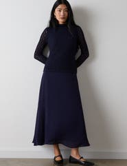 Whistles Drop Waist Midi Dress