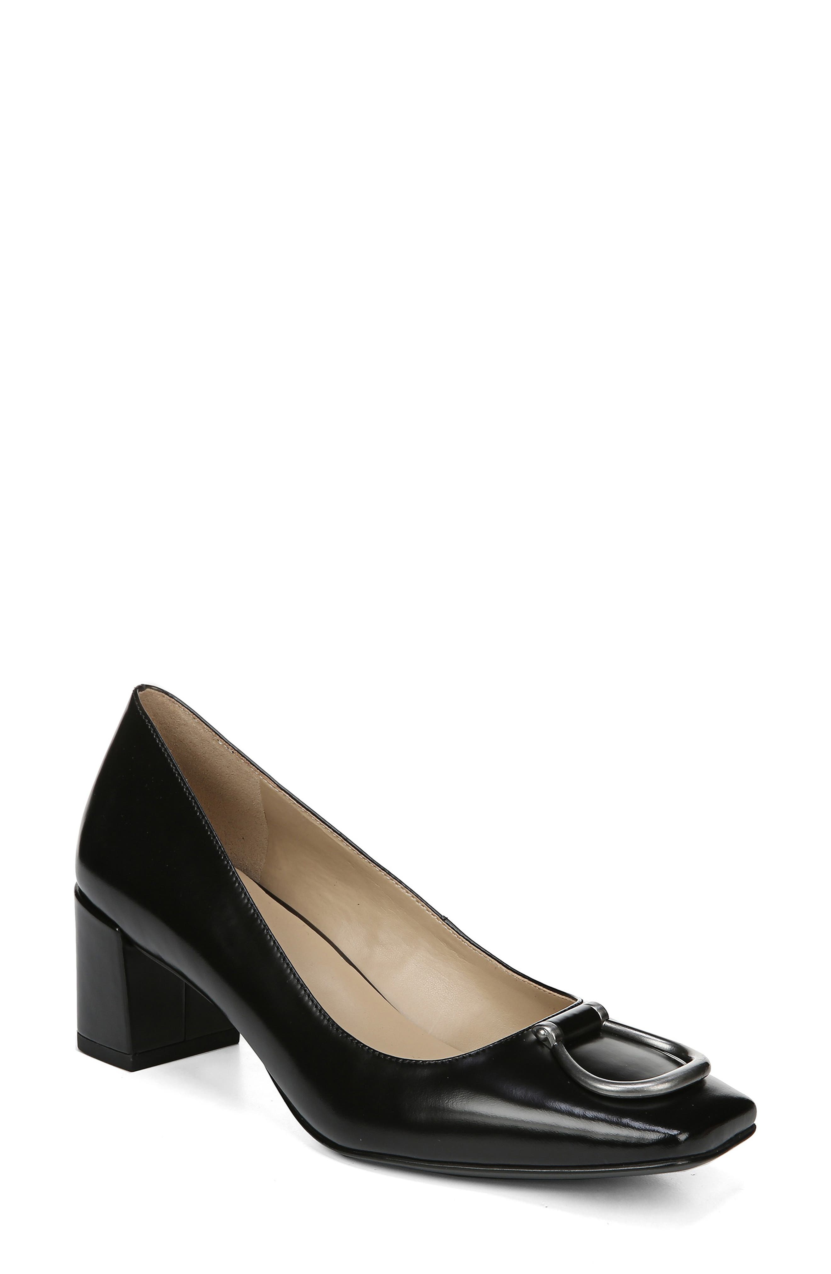 Kalissa Pump, Main, color, BLACK BRUSHOFF LEATHER