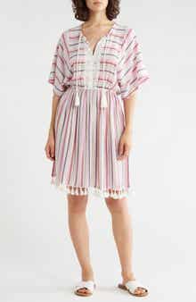 Lace Trim Short Sleeve Dress