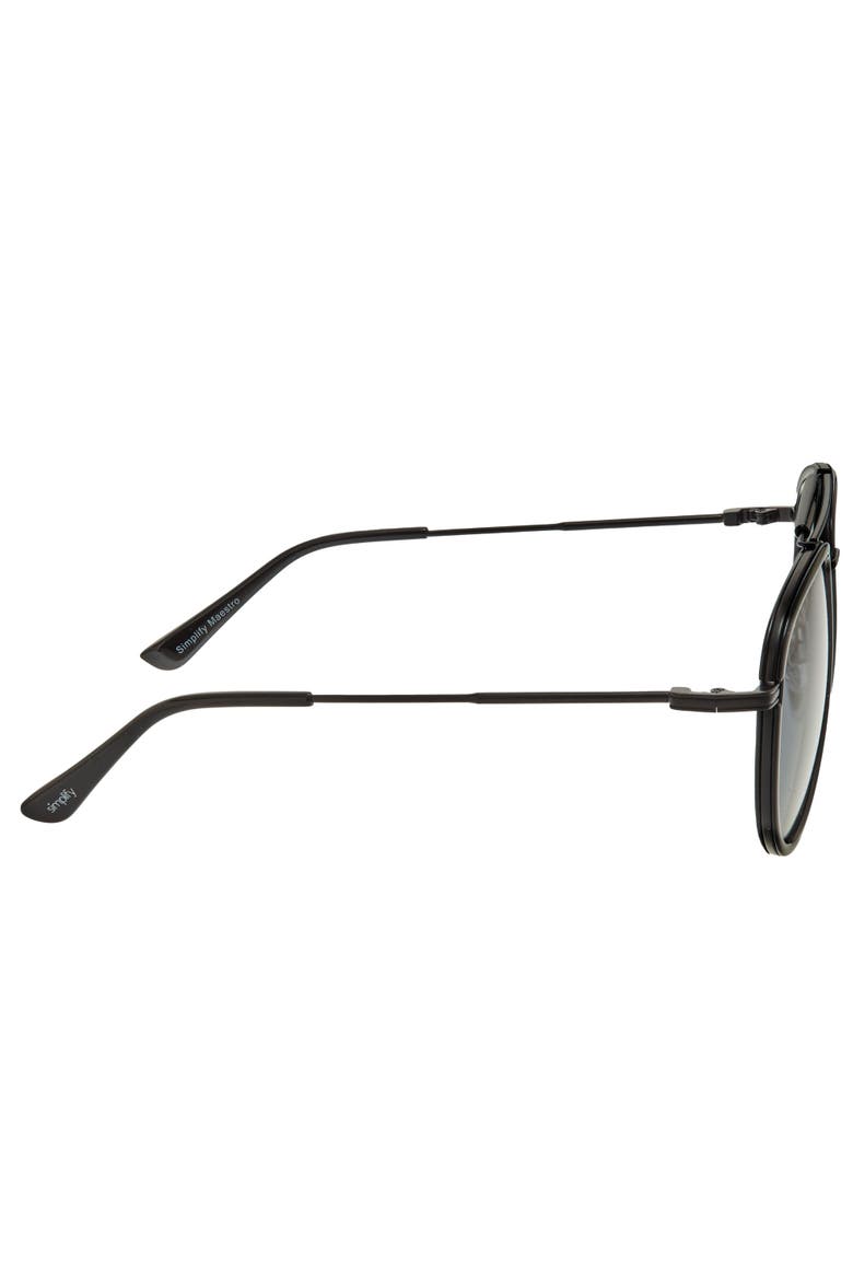 Maestro Polarized Sunglasses, Alternate, color, Black/Black