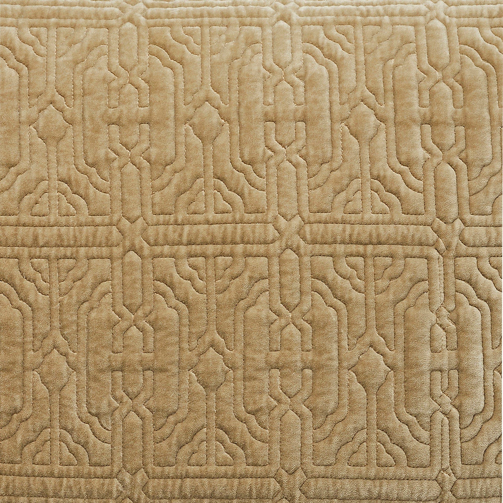 Orchids Lux Home Duke Geometric Cotton Velvet Quilt Sham | Nordstrom