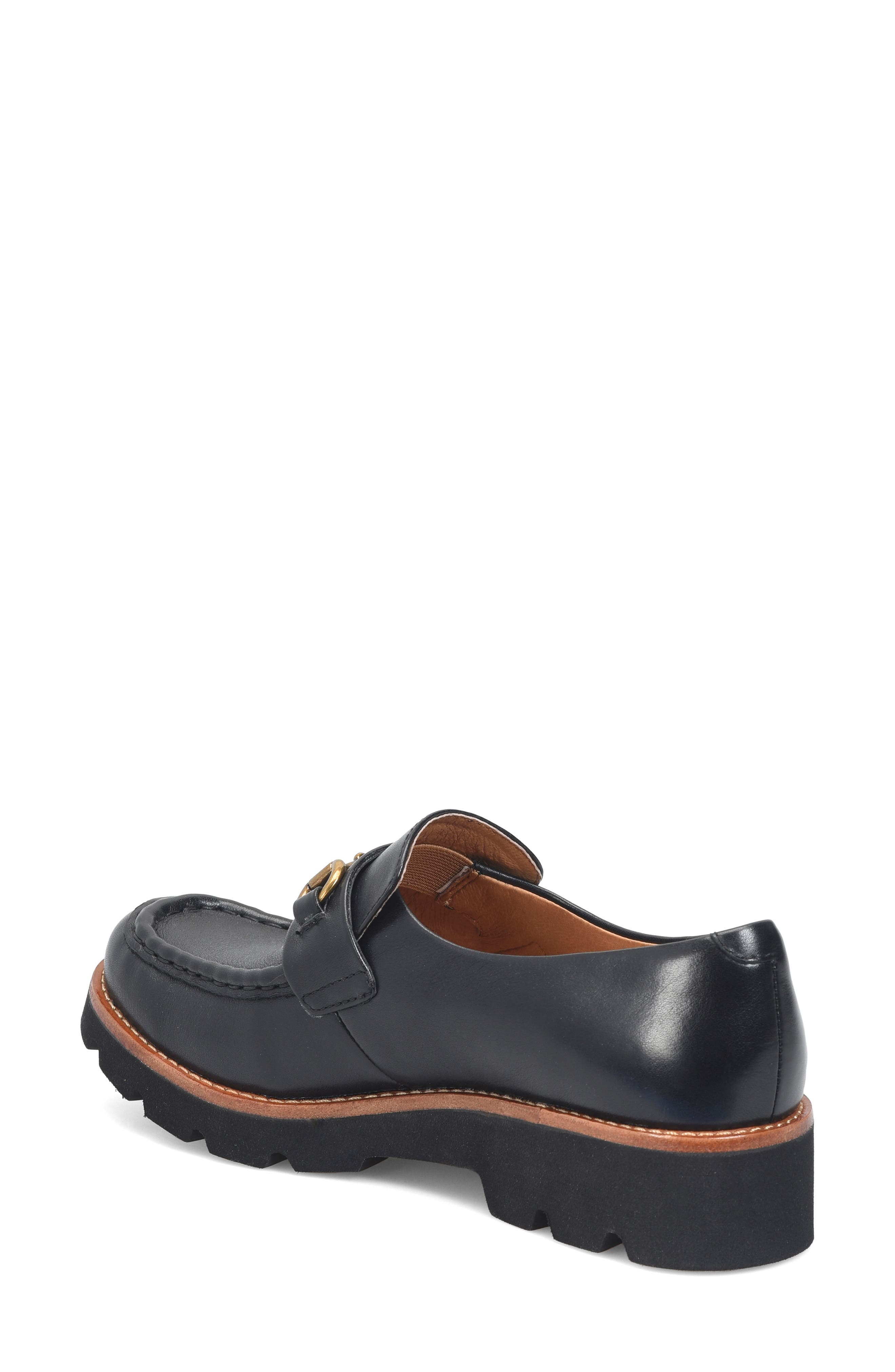 Söfft Prewitt Horsebit Loafer, Alternate, color, Black Leather