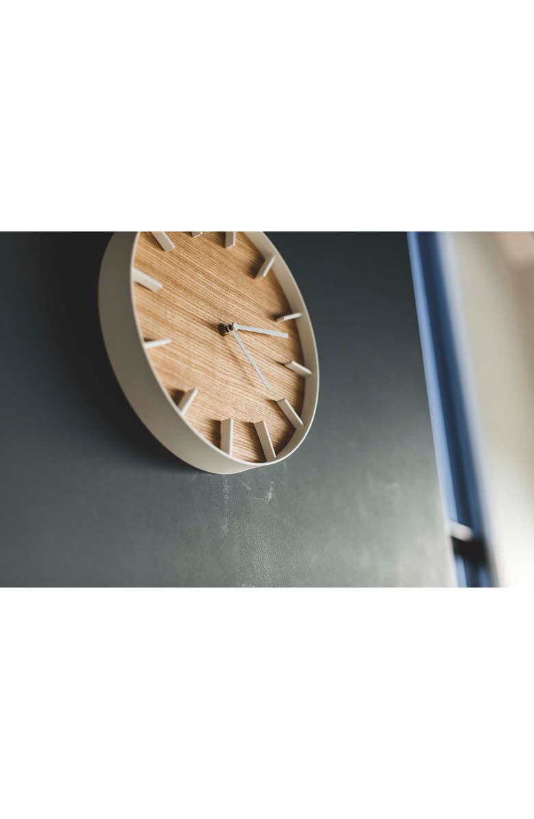 Yamazaki Rin Wall Clock, Alternate, color, Natural