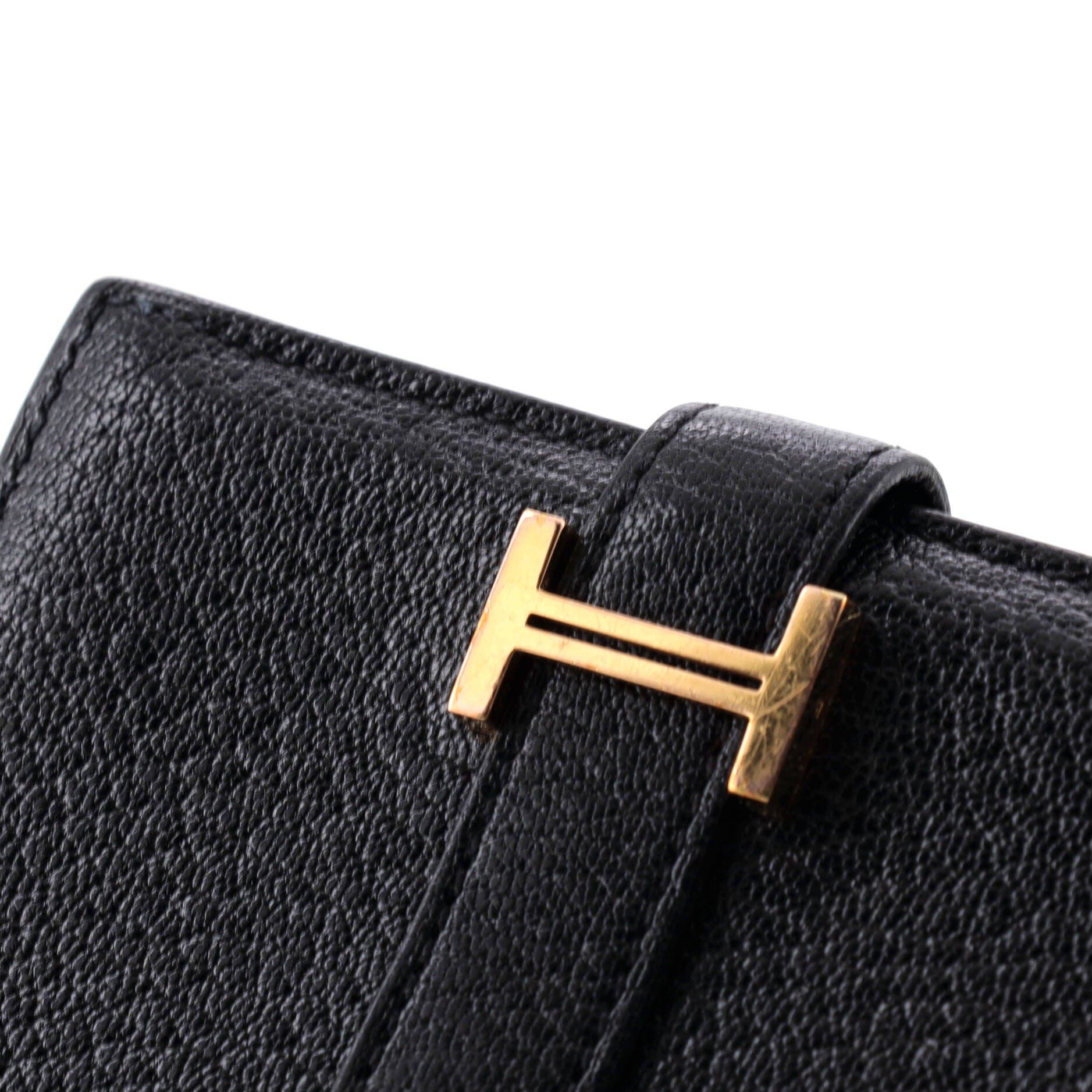 Pre-Owned Hermes Bearn Card Case Chevre Mysore, Alternate, color, 