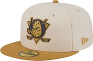 New Era Men's New Era Cream/Tan Anaheim Ducks Colorpack Two-Tone 59FIFTY Fitted Hat