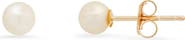 Queen Jewels 10K Gold Freshwater Pearl Stud Earrings