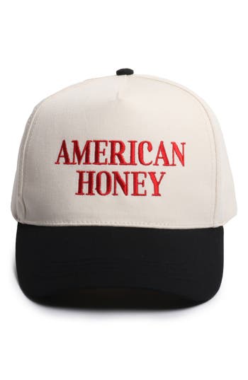 David & Young American Honey Embroidered Cotton Baseball Cap