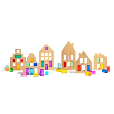 Canal House Wood & Acrylic City Building Set
