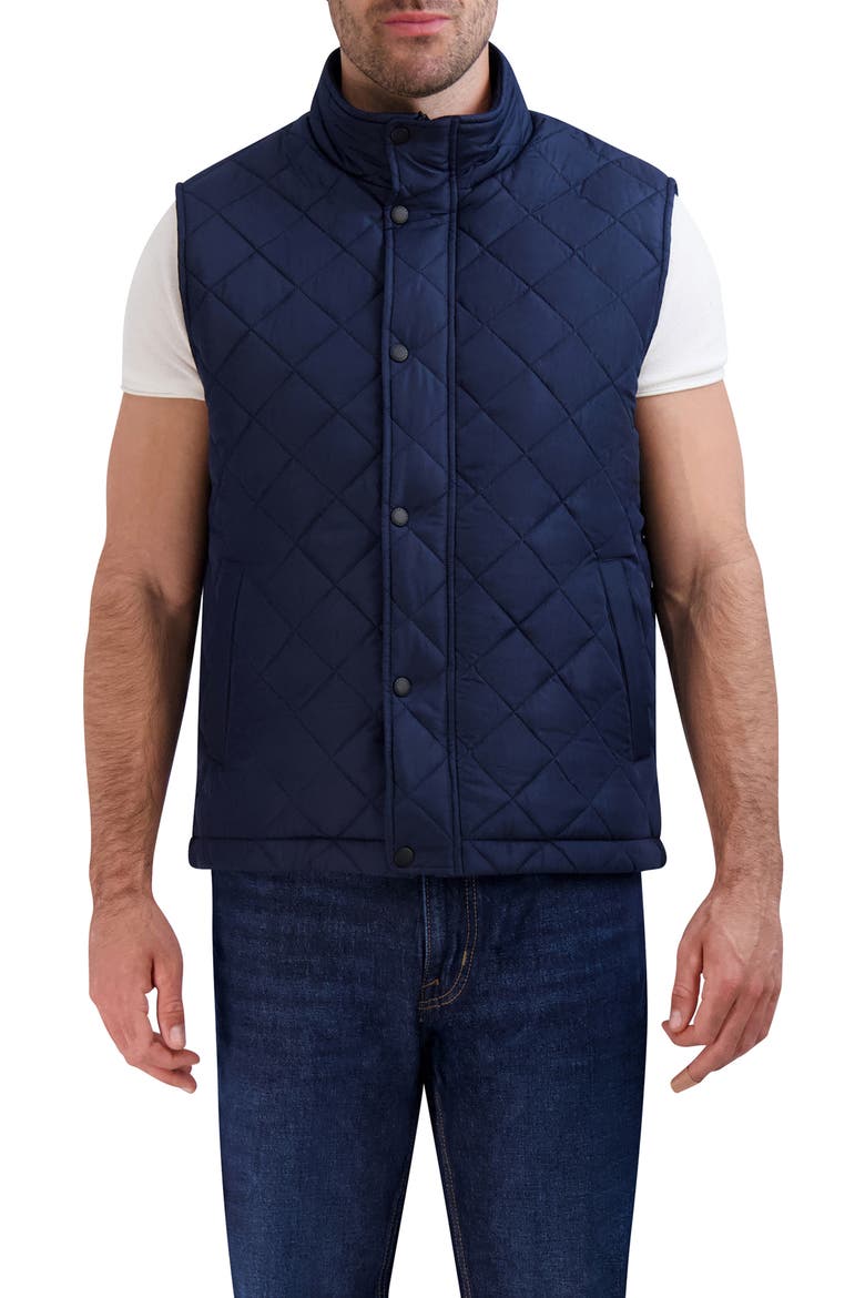 Quilted Vest, Main, color, NAVY