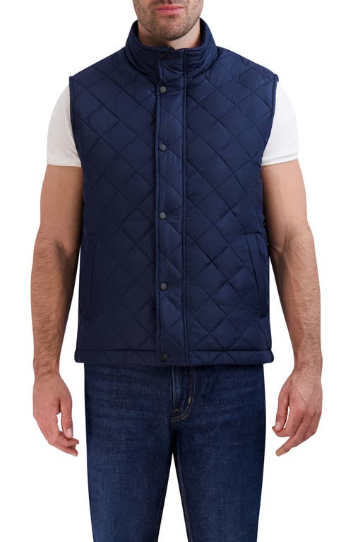 Cole Haan Quilted Vest in Navy 