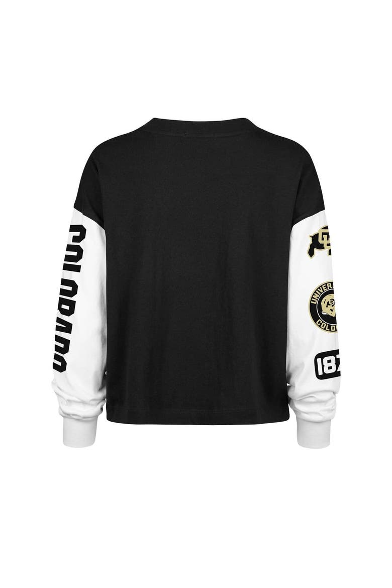 Women's '47 Black Colorado Buffaloes Sydney Long Sleeve T-Shirt, Alternate, color, Black