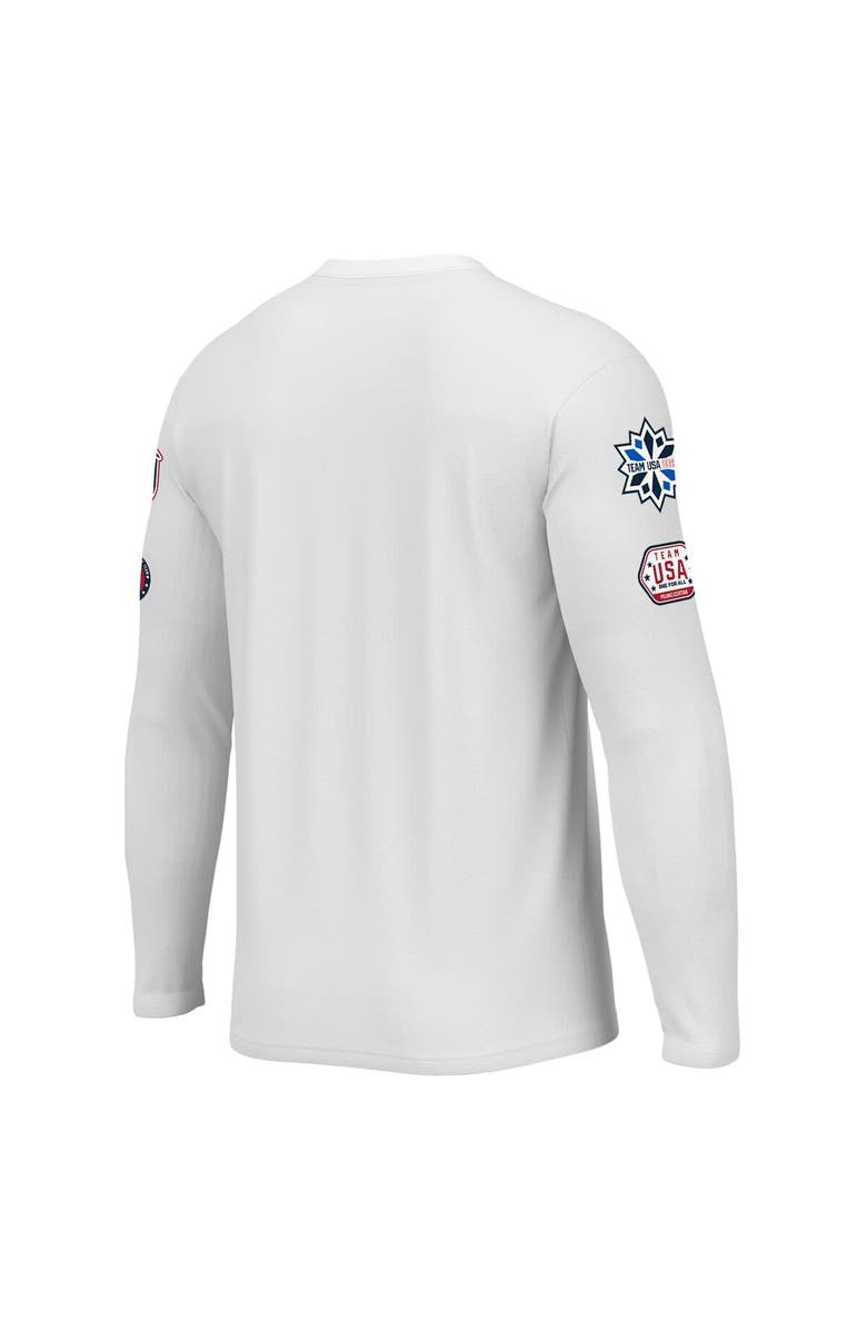 Outerstuff Men's Outerstuff  White Team USA Flag & Patches Long Sleeve T-Shirt, Alternate, color, 