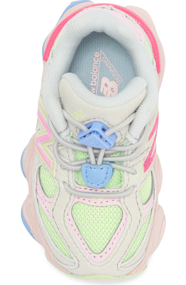 New Balance Kids' 9060 Sneaker, Alternate, color, Grey Matter/ Dragon Berry