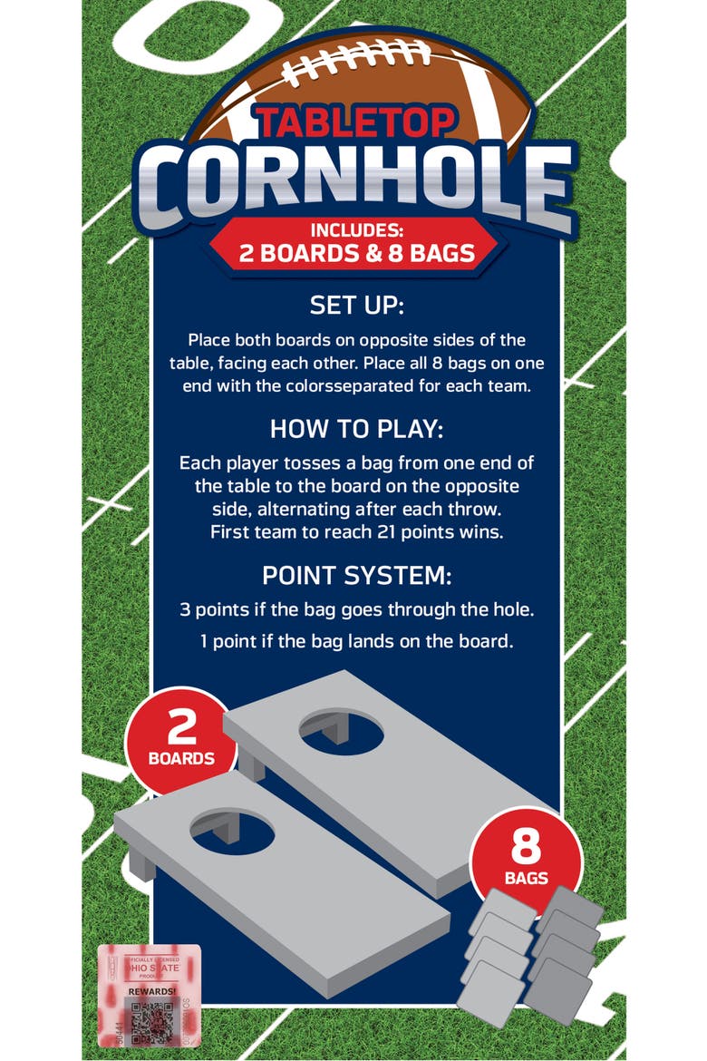 Ohio State Buckeyes Tabletop Cornhole, Alternate, color, Multicolor