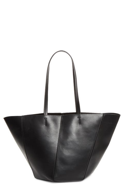 Hex Calfskin Leather Tote
