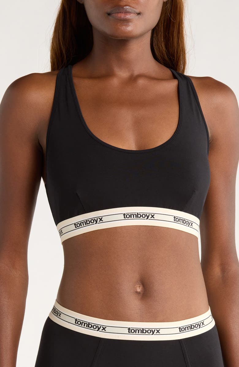 TomboyX All Day Bralette, Main, color, Modal Retro Black