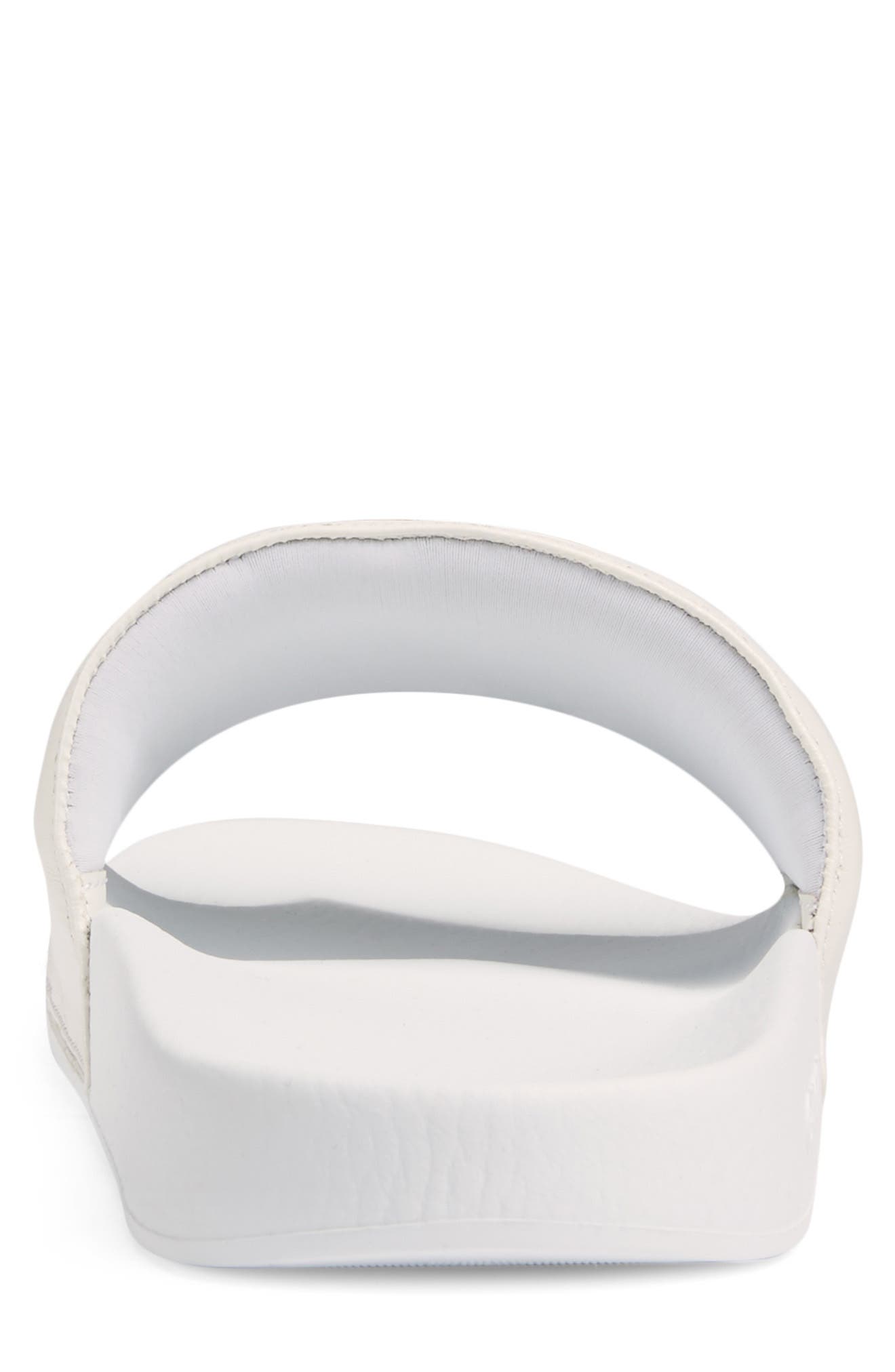 Pursuit Logo Slide Sandal, Alternate, color, WHITE