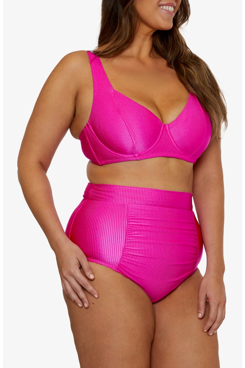 Monte Carlo Underwire Bikini Top, Alternate, color, AZALEA