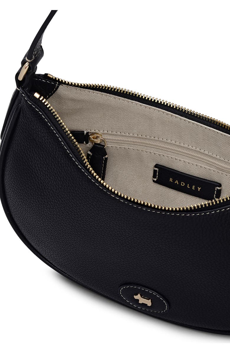 Radley Heath Crescent Small Zip Top Shoulder Bag, Alternate, color, Black